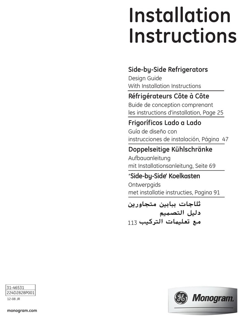 Monogram ZPB480D User manual