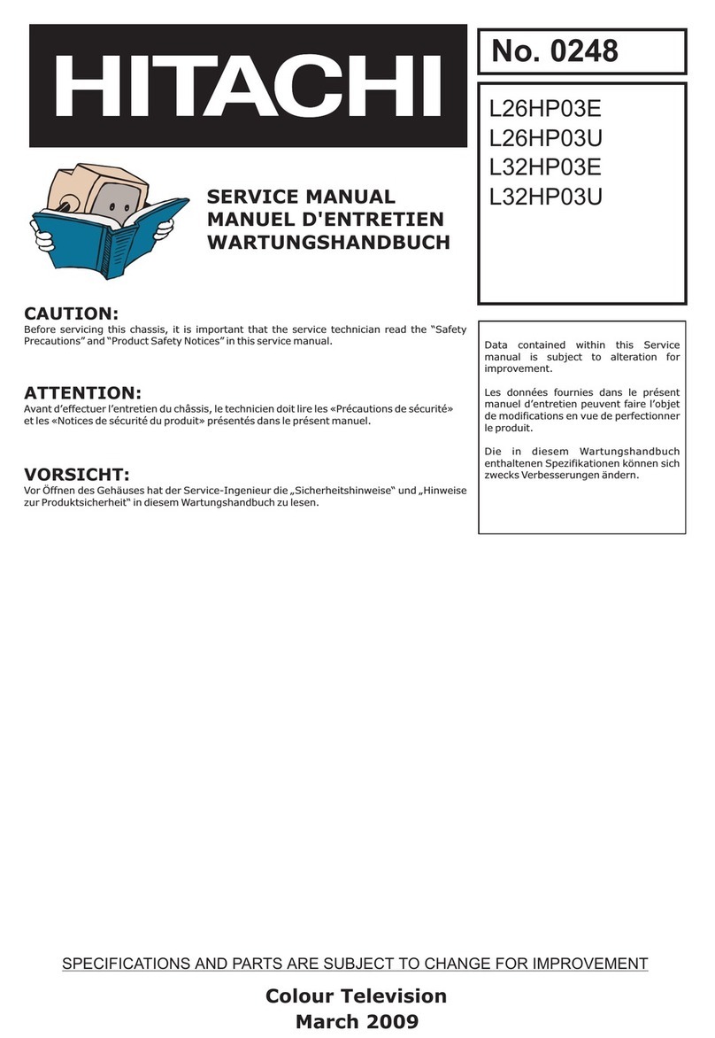 Hitachi L26HP03E Service manual