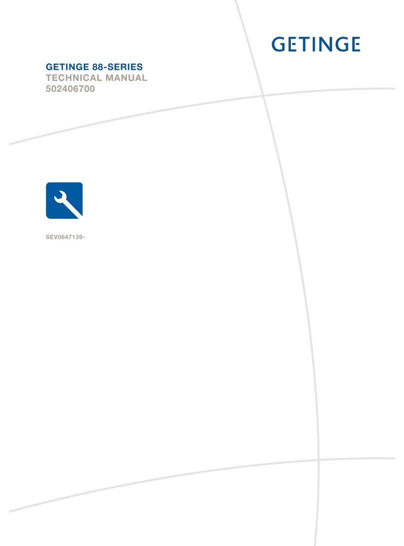 Getinge 88-SERIES Technical manual