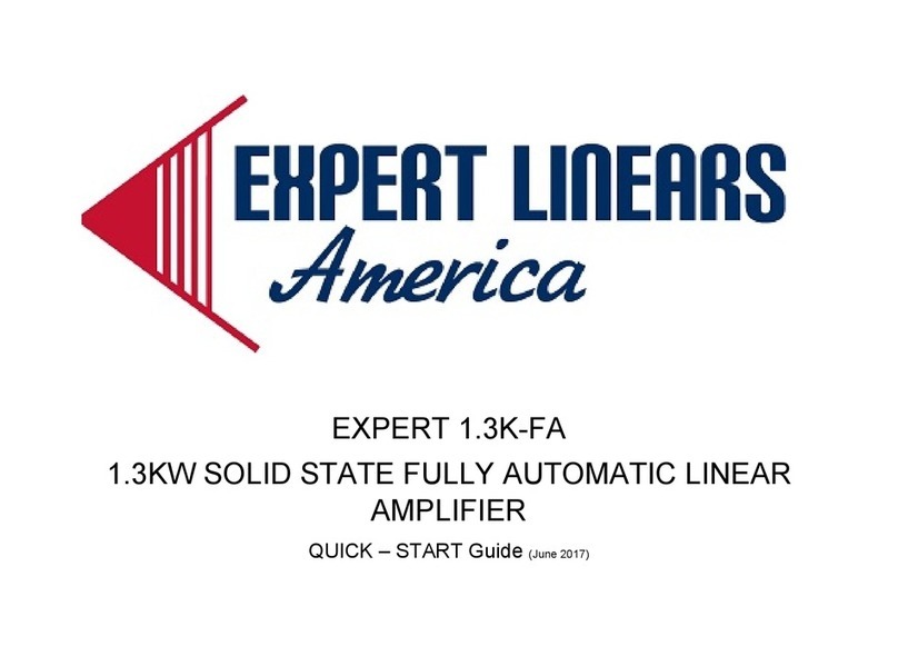 Expert Linears America EXPERT 1.3K-FA User manual
