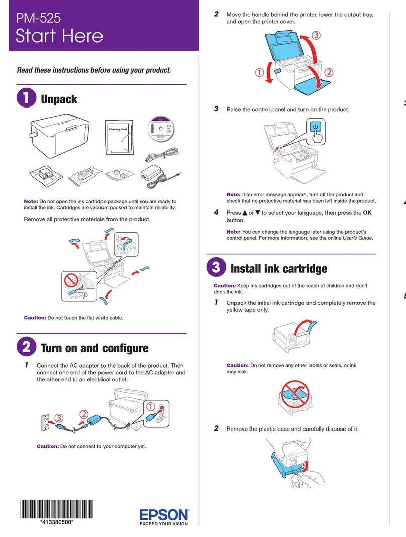 Epson PM-525 Instruction Manual