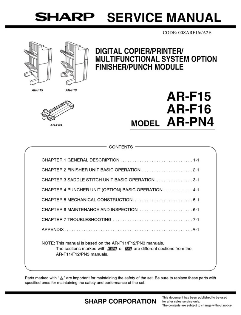 Sharp AR-F15 User manual