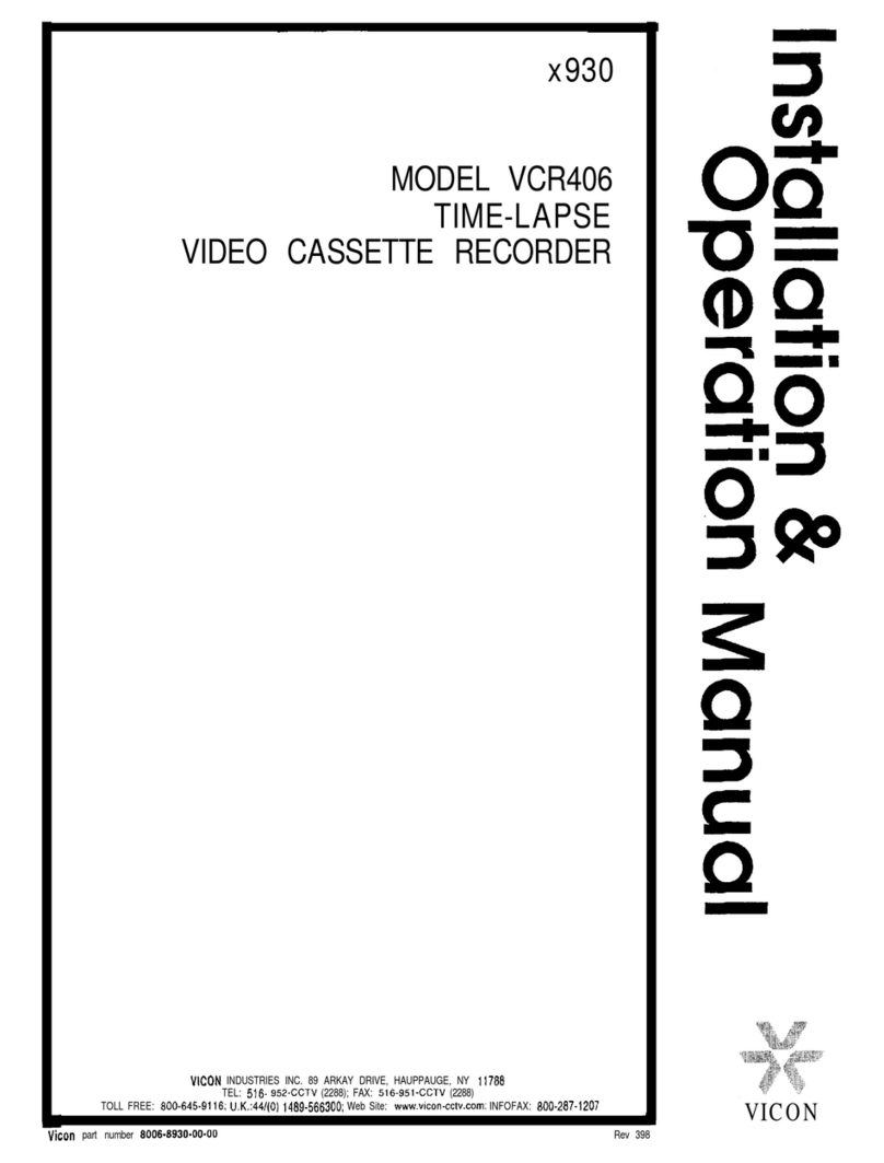 Vicon VCR406 User manual