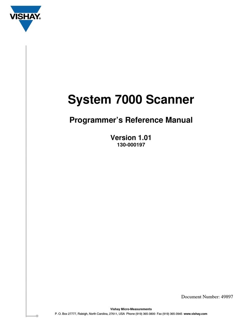 Vishay 7000 Programmer's reference manual