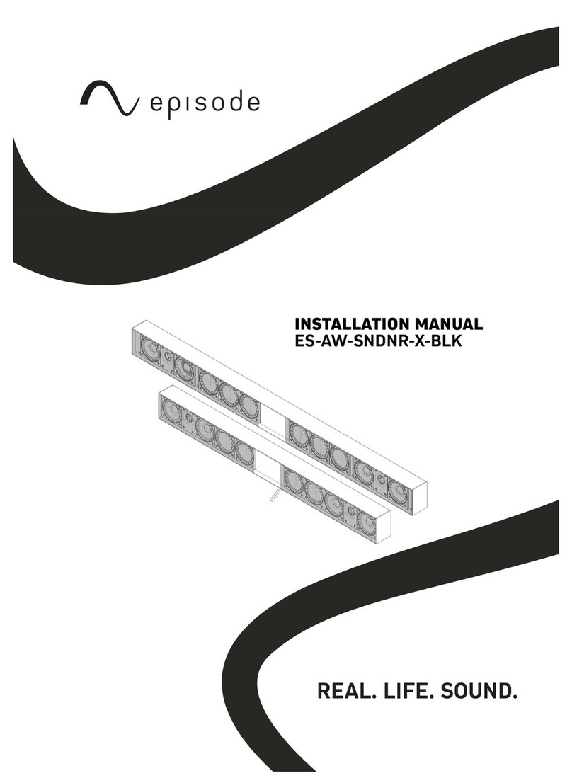 Episode ES-AW-SNDBAR-S-BLK User manual Episode ES-AW-SNDBAR-S-BLK User manual