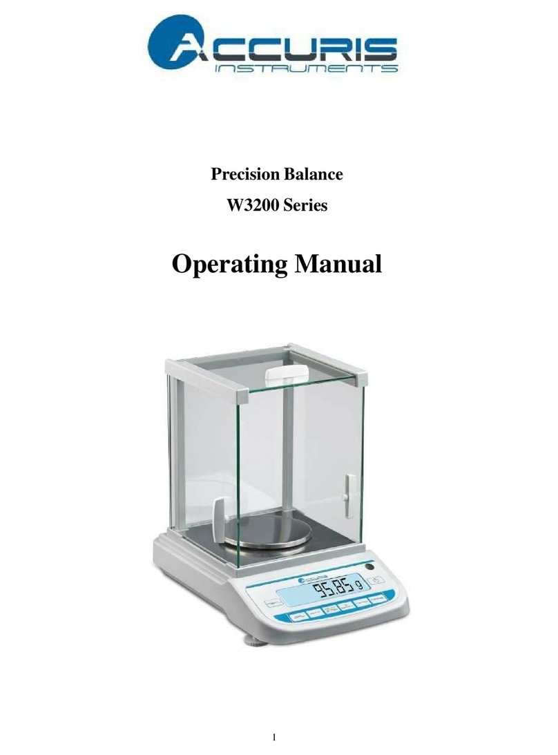 ACCURIS INSTRUMENTS W3200 Series operating manual