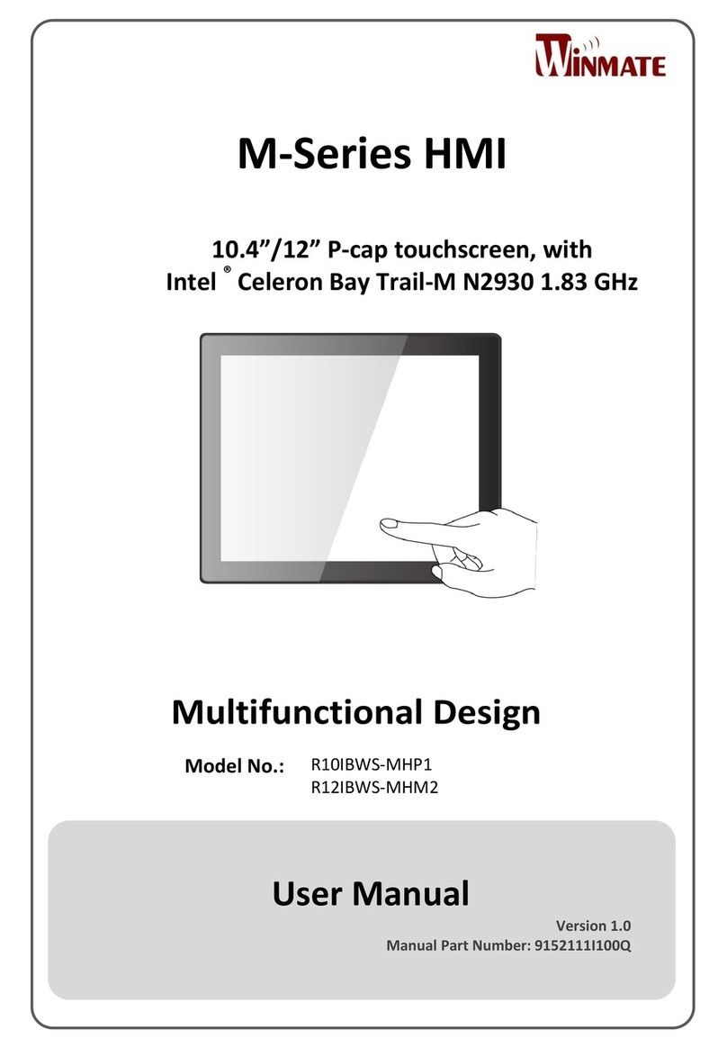Winmate R10IBWS-MHP1 User manual