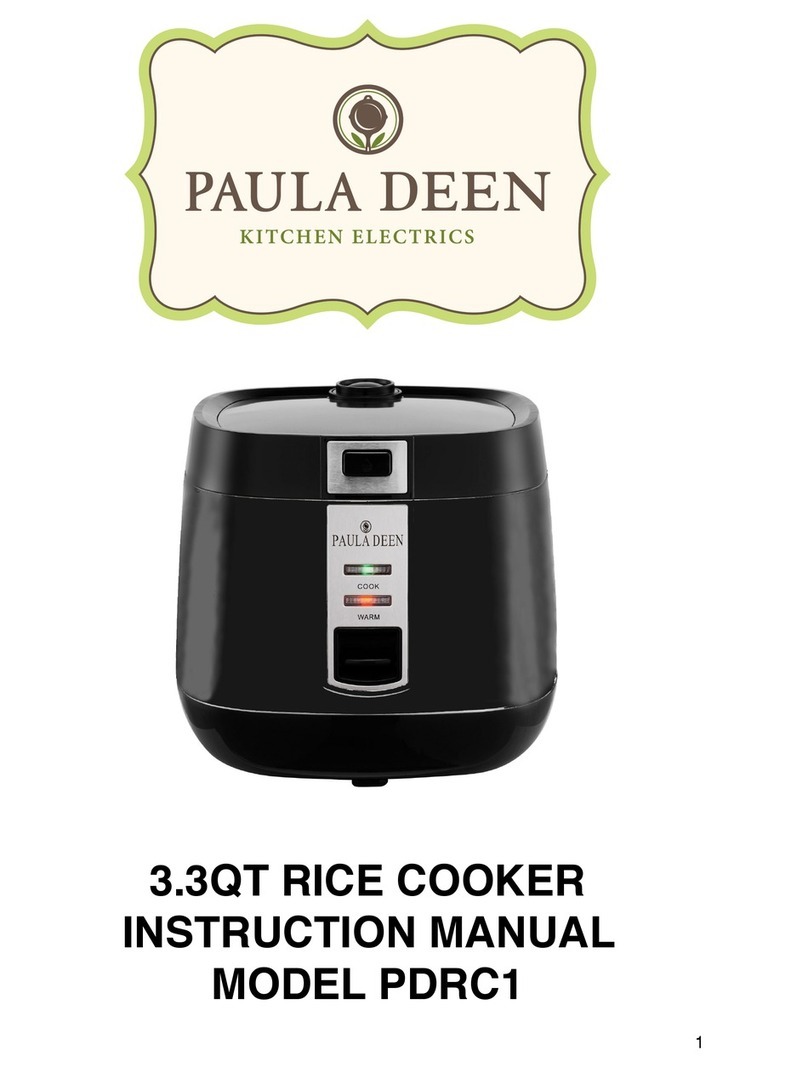 Paula Deen PDRC1 instruction manual
