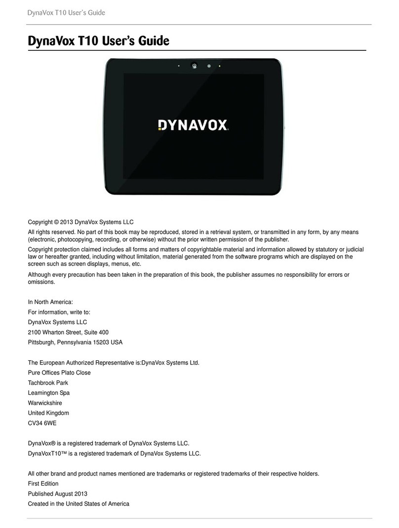 DynaVox T10 user guide