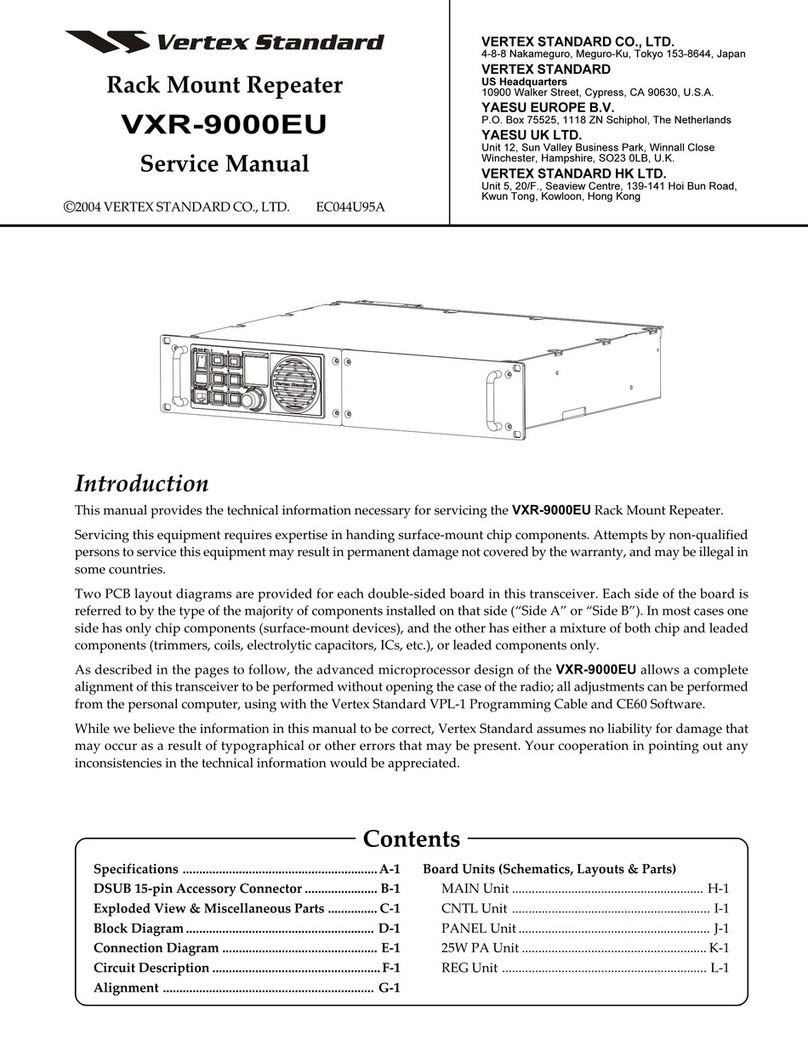 Vertex VXR-9000EU User manual