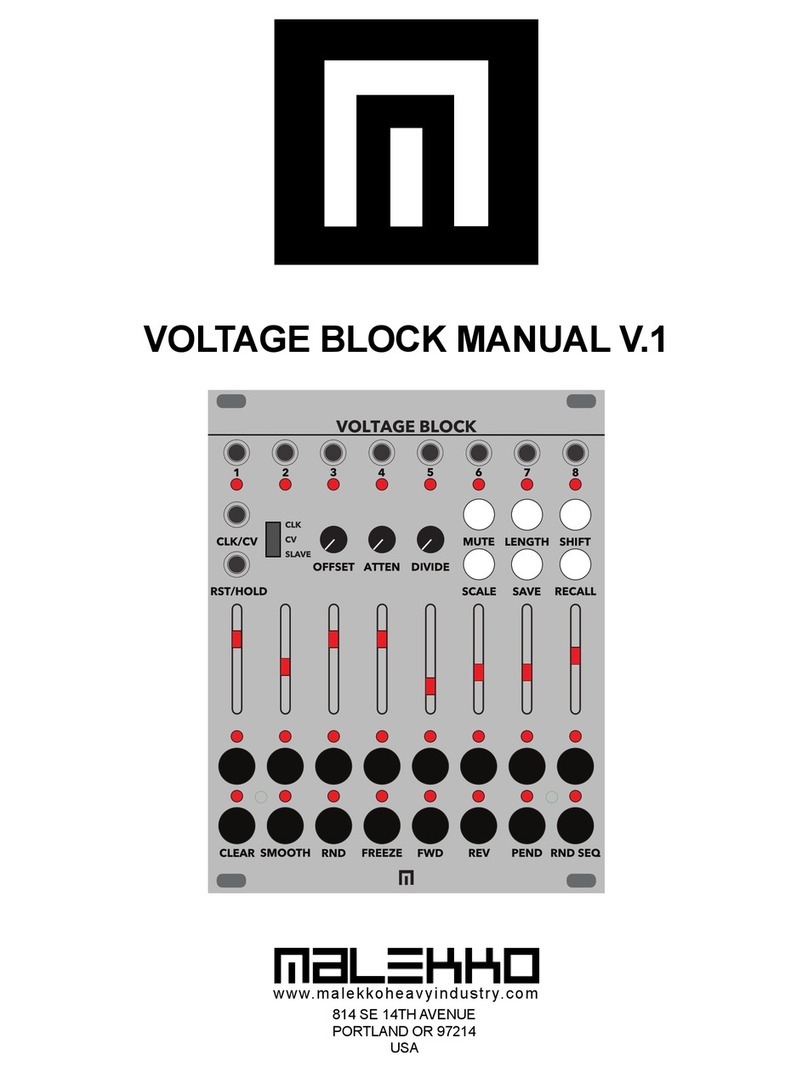 Malekko VOLTAGE BLOCK manual