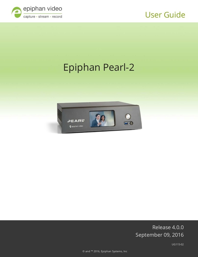epiphan Pearl-2 Rackmount User manual