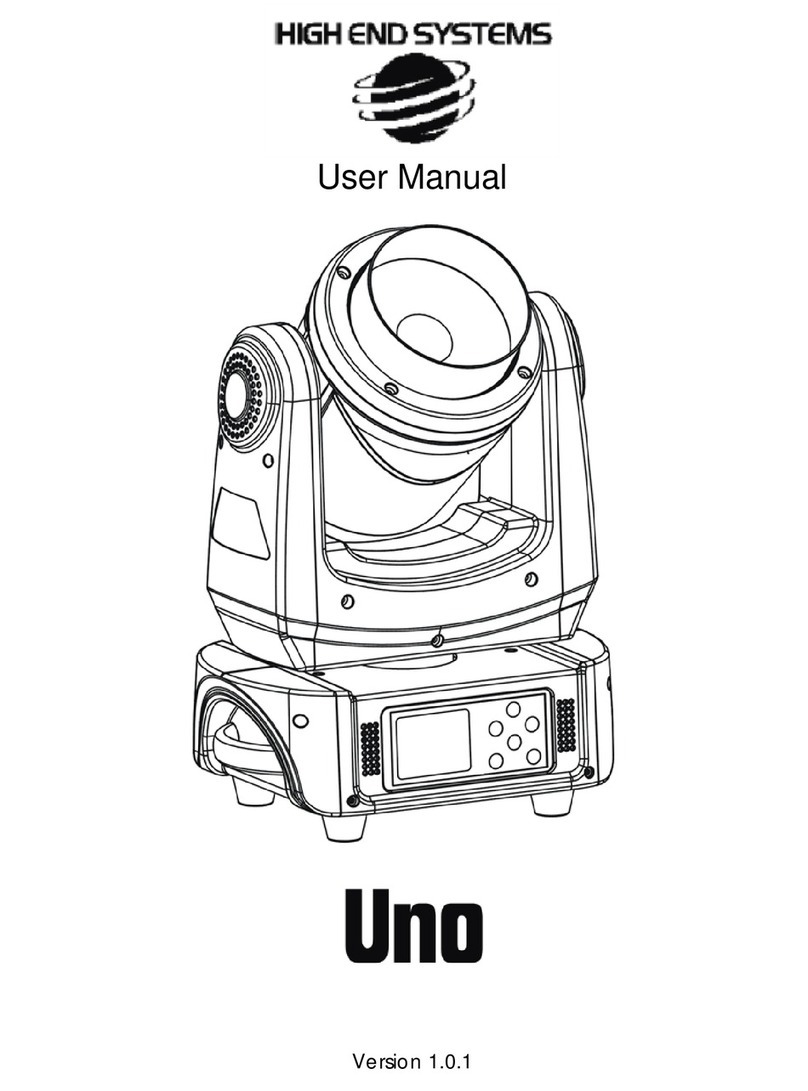 High End Systems Uno user manual