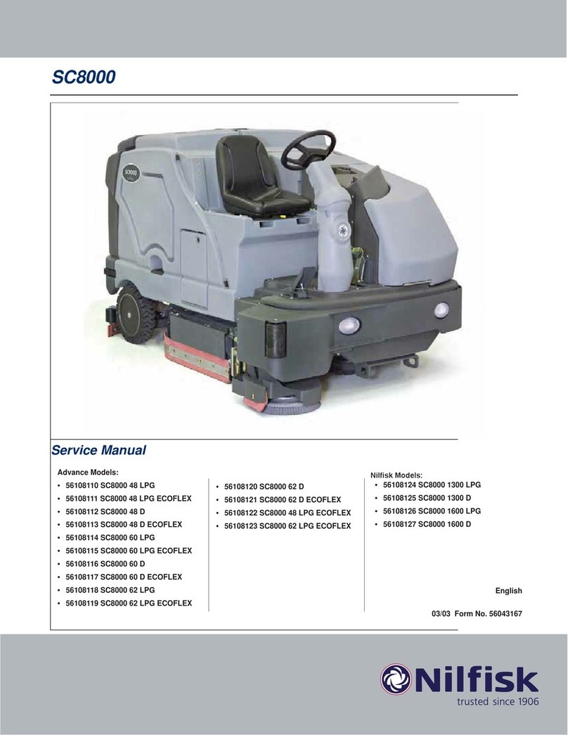 Nilfisk-Advance 56108110 SC8000 48 LPG User manual