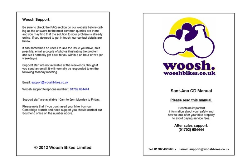 Woosh Bikes Sant-Ana CD user manual