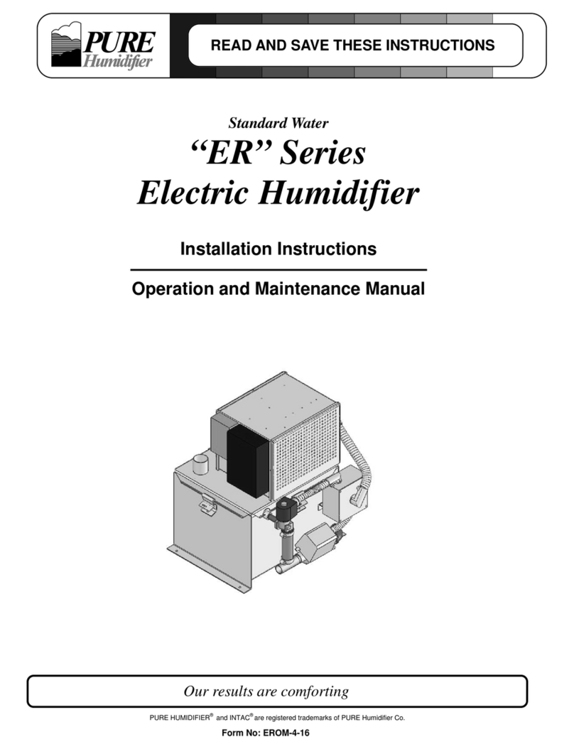 Pure Humidifier ER Series User manual