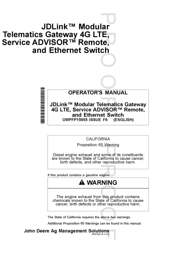 DEERE JDLink Operator's manual