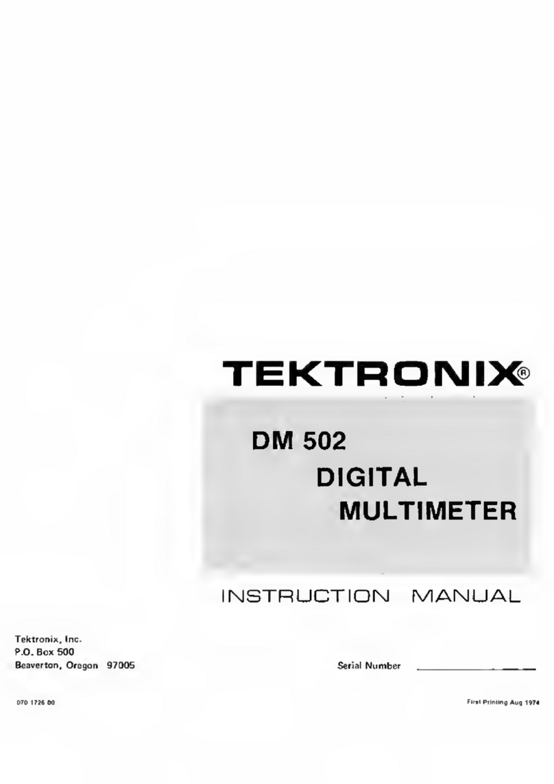 Tektronix DM 502 instruction manual
