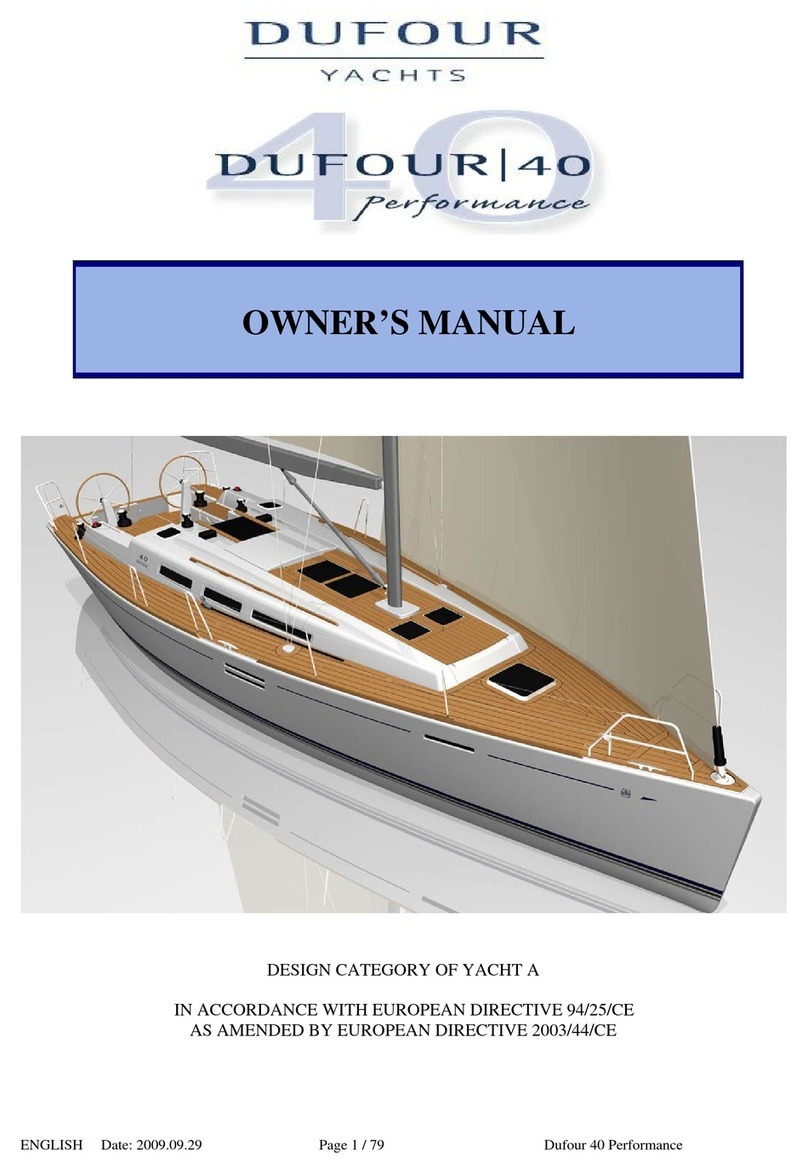Dufour Yachts 40 Performance owner's manual
