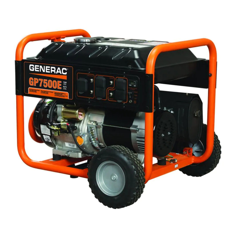 Generac Power Systems GP7500E GP SERIES User manual