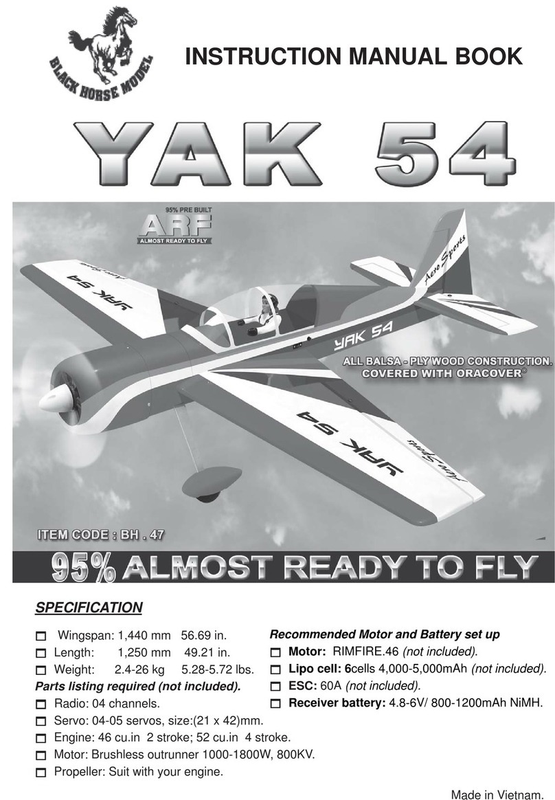 Black Horse Model YAK 54 Owner's manual