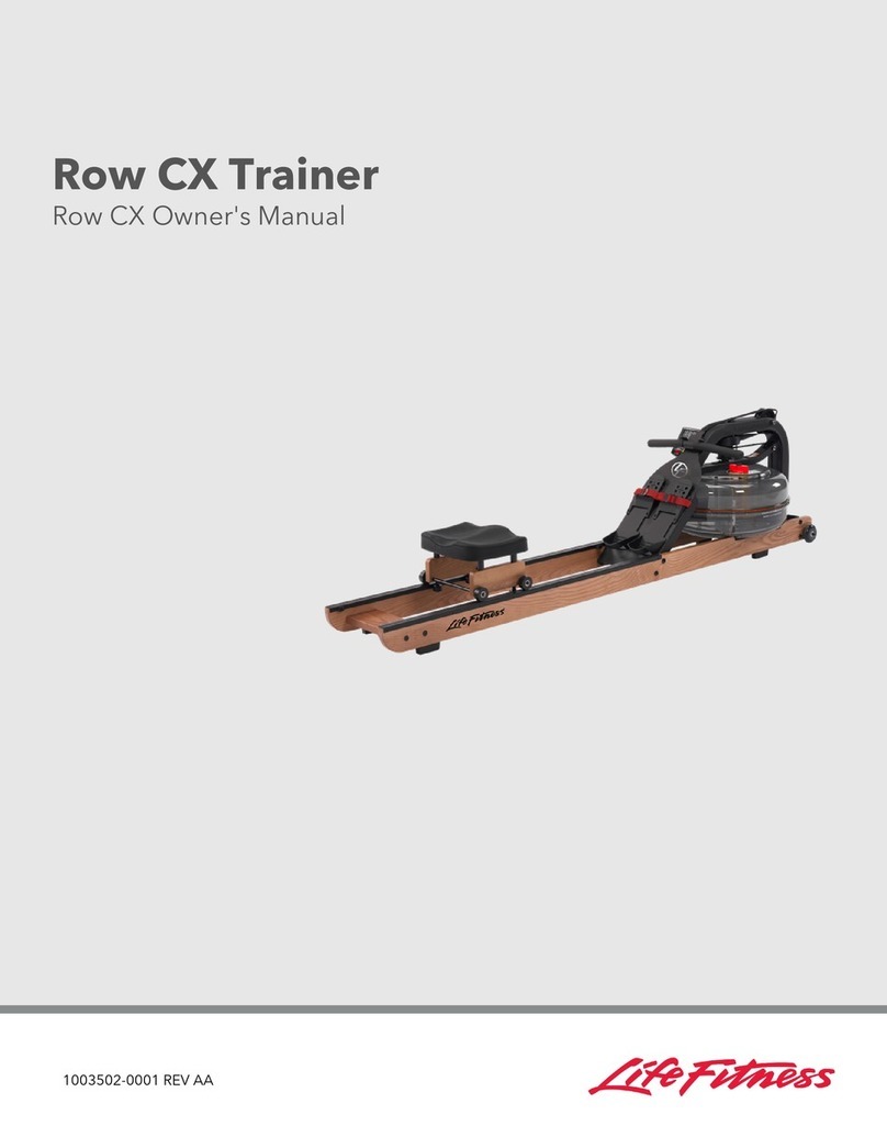 Life Fitness ROW CX owner's manual
