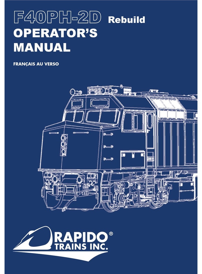 Rapido Trains F40PH-2D Operator's manual