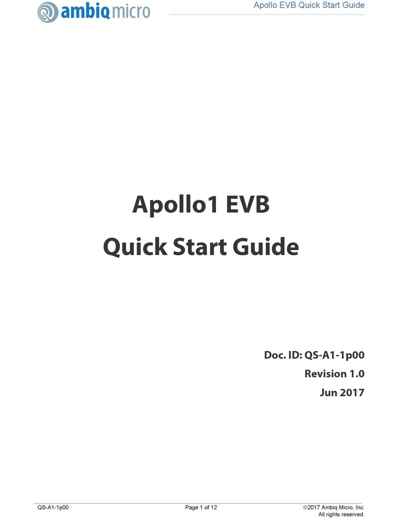 ambiq micro Apollo1 EVB User manual