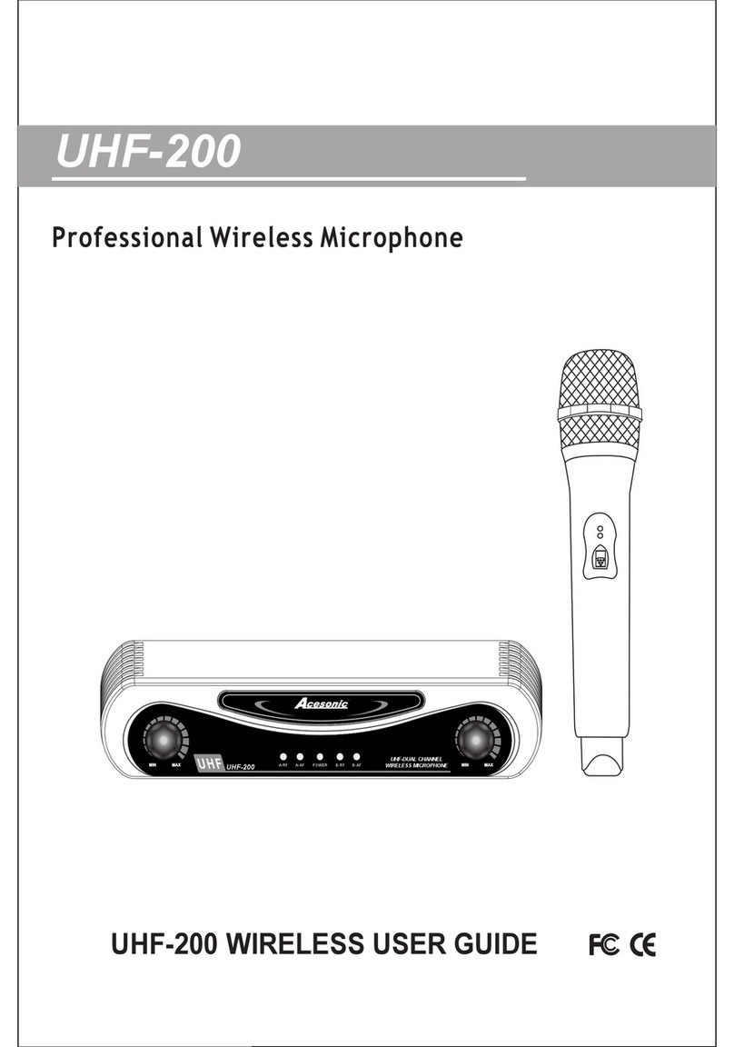 Acesonic UHF-200 user guide