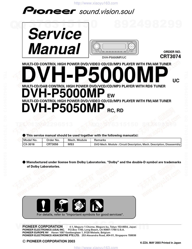 Pioneer DVH-P5000MPUC User manual