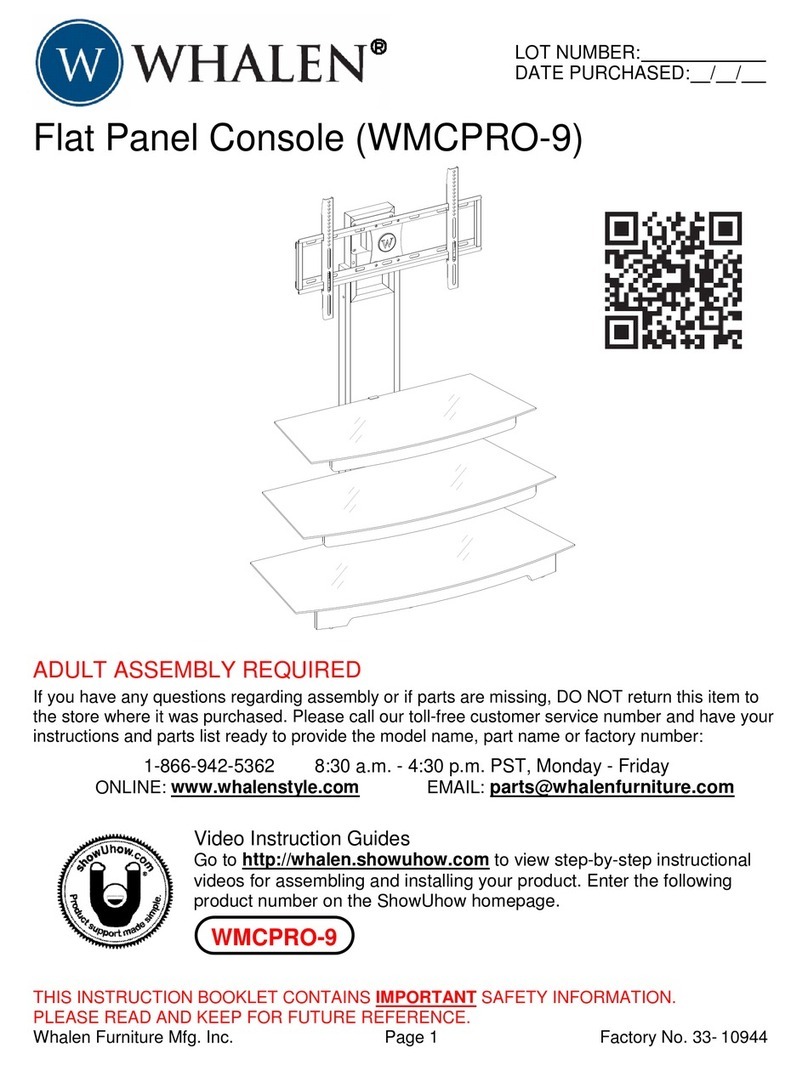 Whalen WMCPRO-9 User manual
