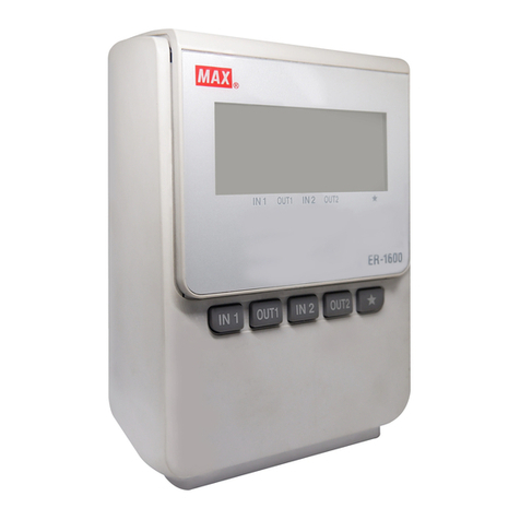 Max ER-1600 instruction manual
