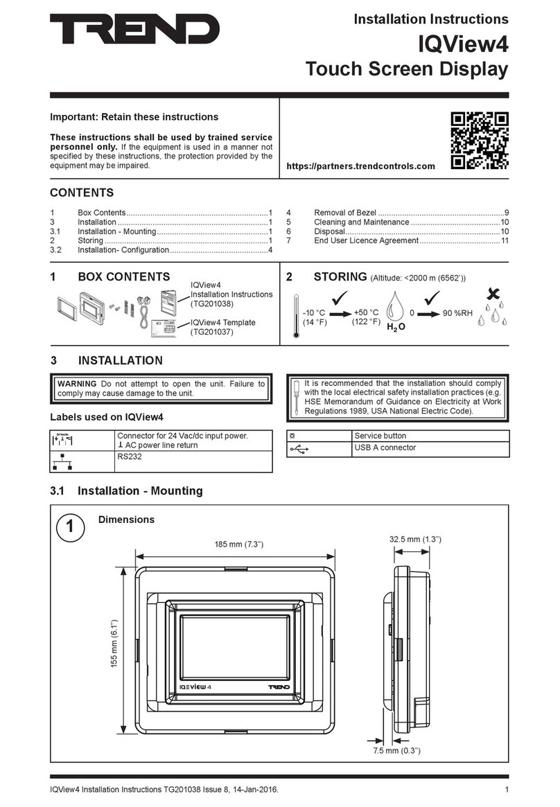 TREND IQView4 installation instructions