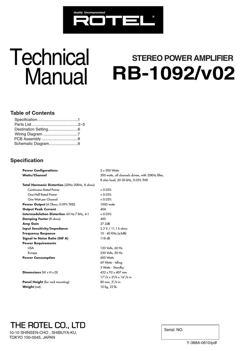 Rotel RB-1092/v02 Technical manual