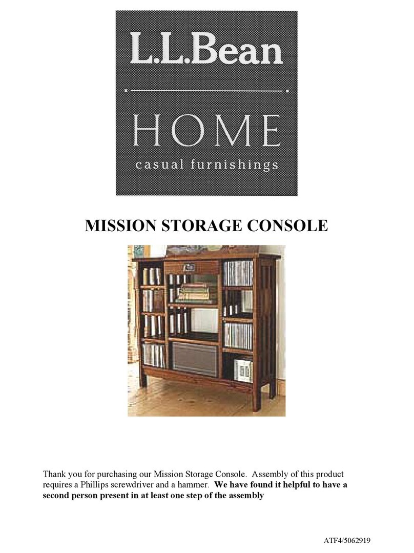 L.L.Bean MISSION STORAGE CONSOLE User manual