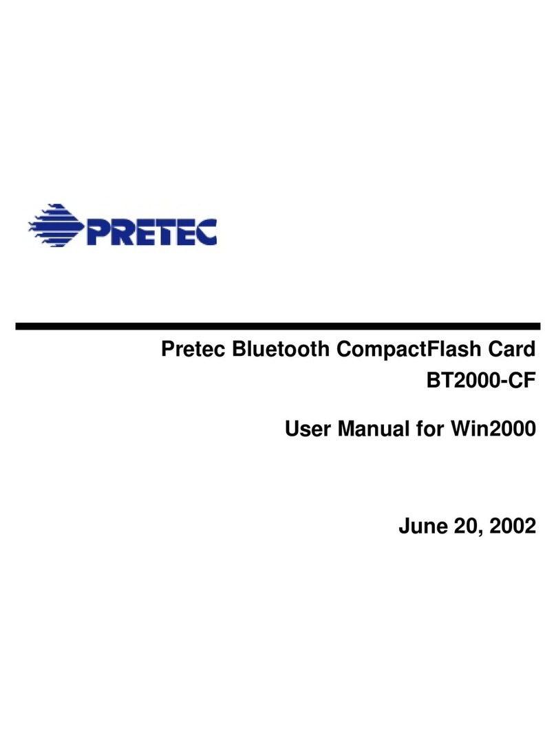 Pretec BT2000-CF User manual