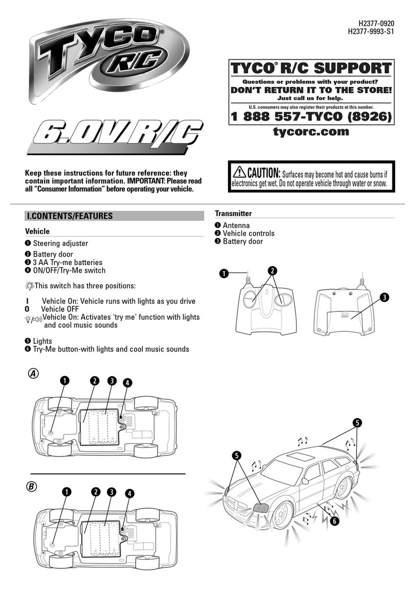 Tyco R/C H2377-0920 User manual