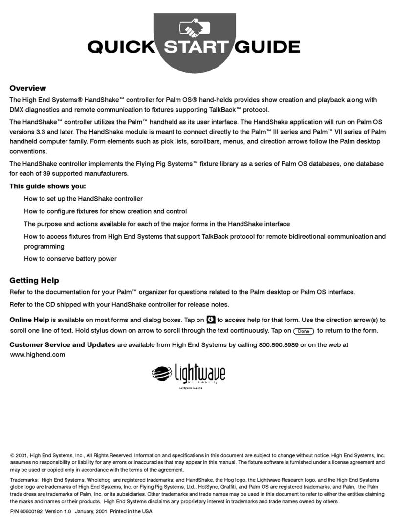 High End Systems HandShake quick start guide High End Systems HandShake quick start guide