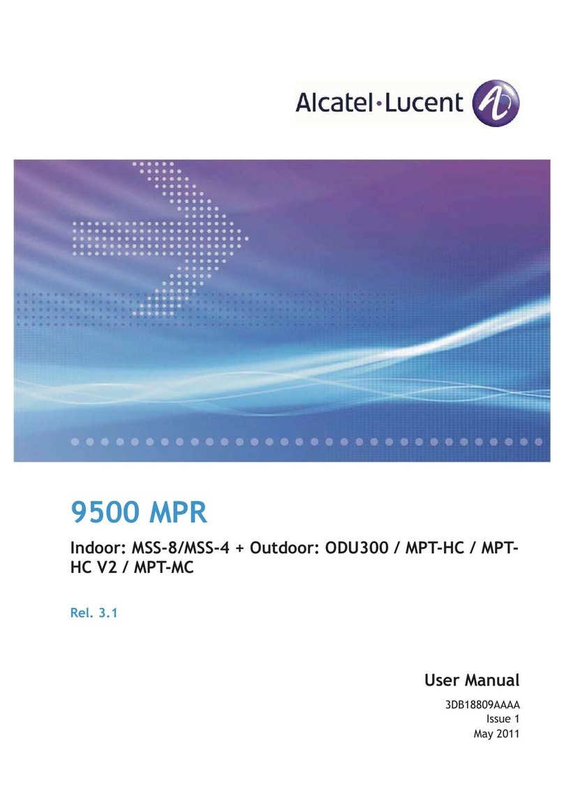 Alcatel-Lucent 9500 MPR user manual