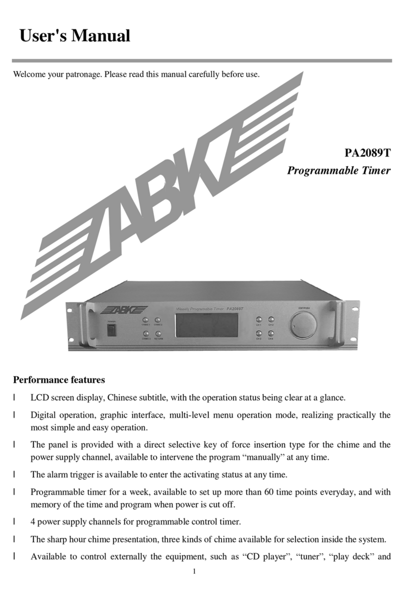 ABK PA2089T user manual