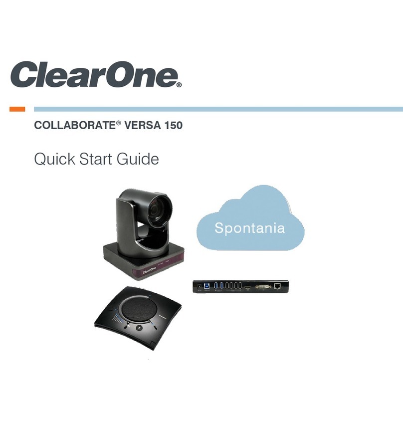 Clear One COLLABORATE VERSA 150 quick start guide