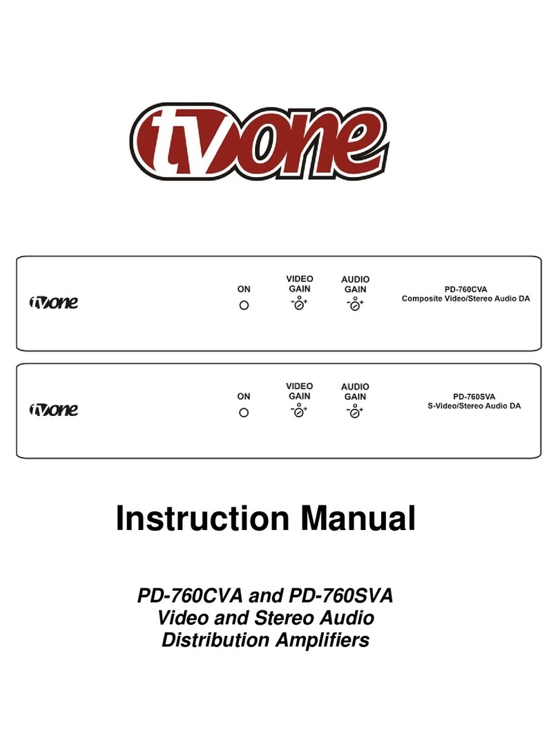 TV One PD-760SVA instruction manual