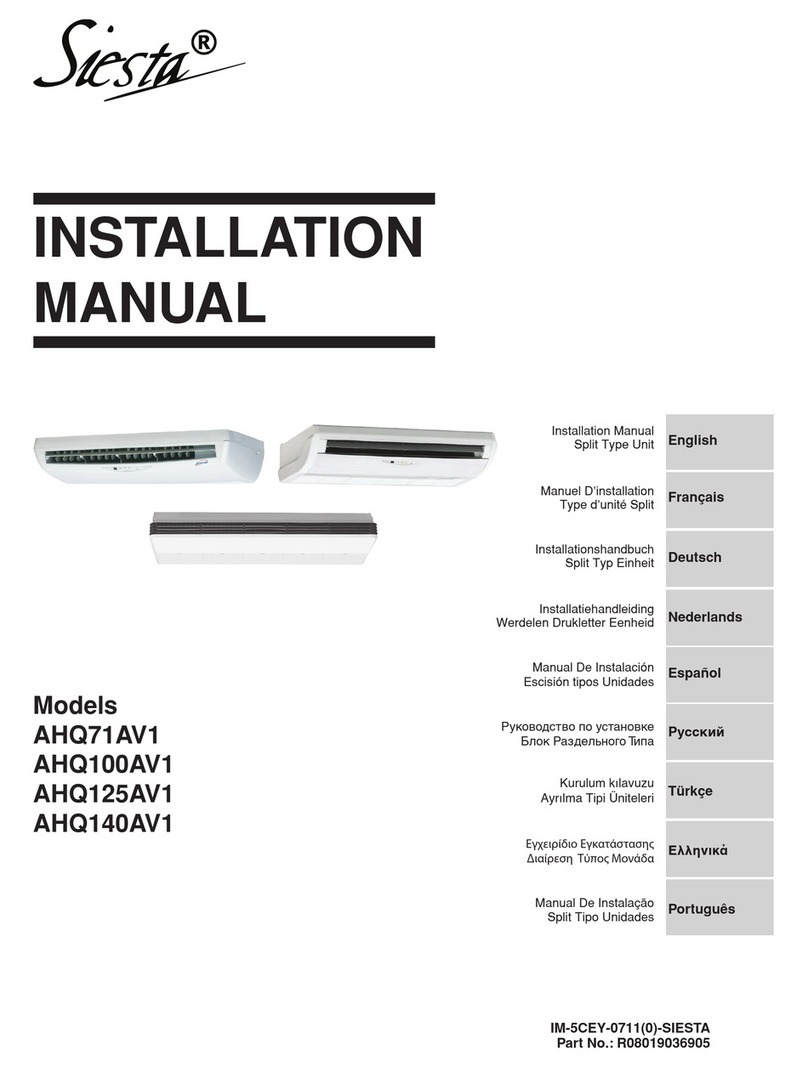 Siesta AHQ71AV1 User manual