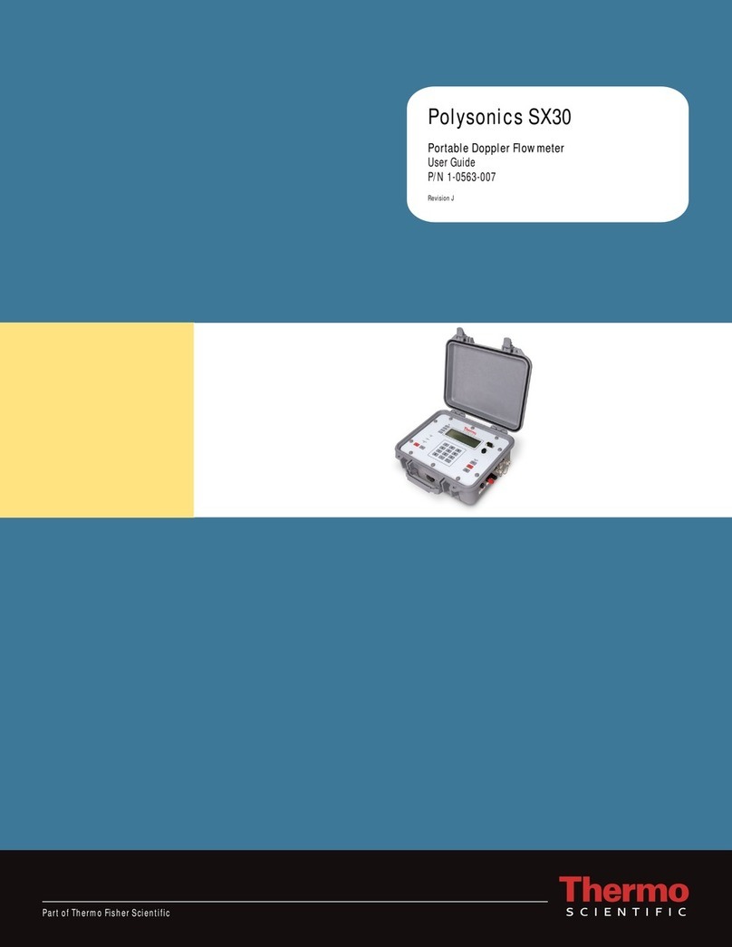 Thermo Scientific Polysonics SX30 User manual