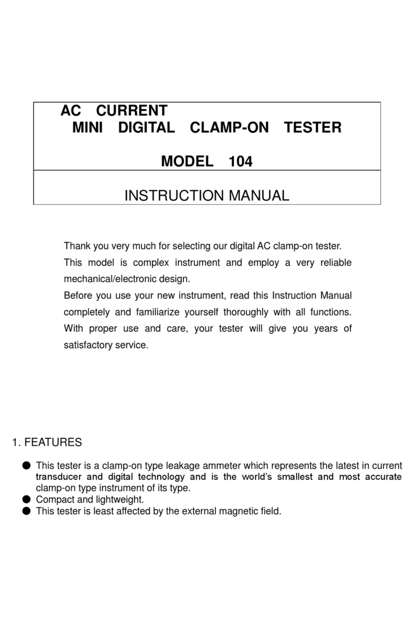 MULTI MEASURING INSTRUMENTS 104 User manual