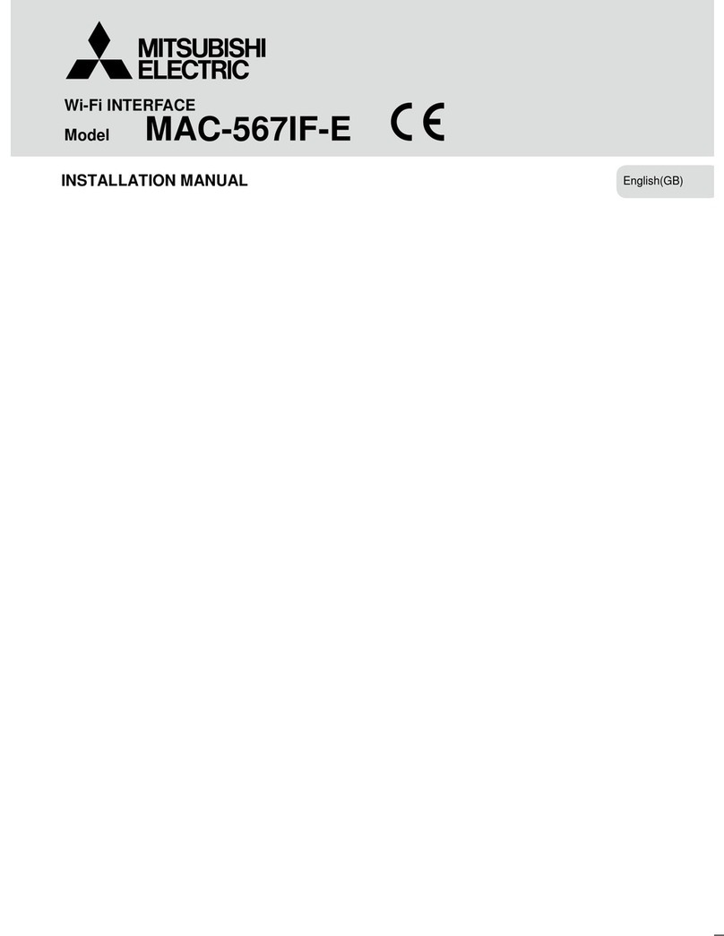 Mitsubishi MAC-567IF-E installation manual