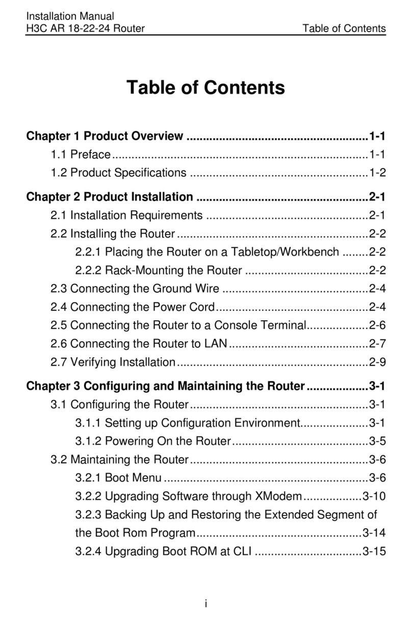 H3C AR 18-22-24 User manual H3C AR 18-22-24 User manual