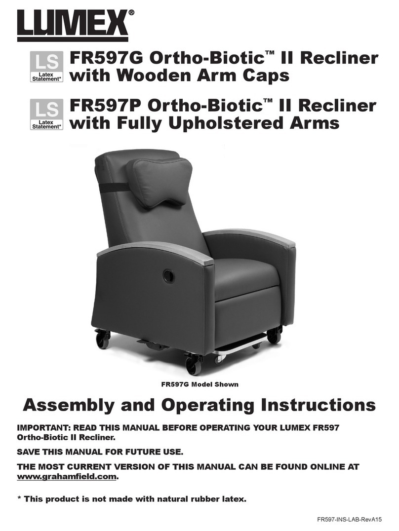 Lumex FR597G Assembly and operating instructions manual