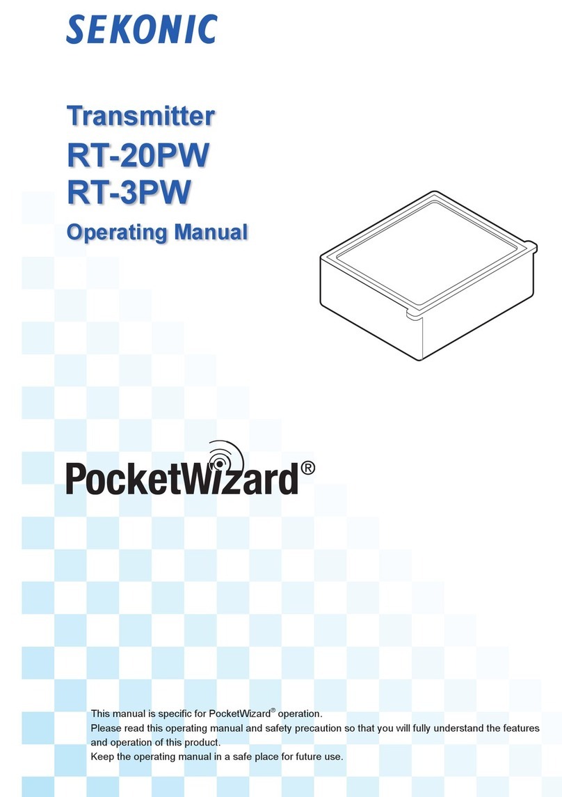 Sekonic RT-20PW operating manual