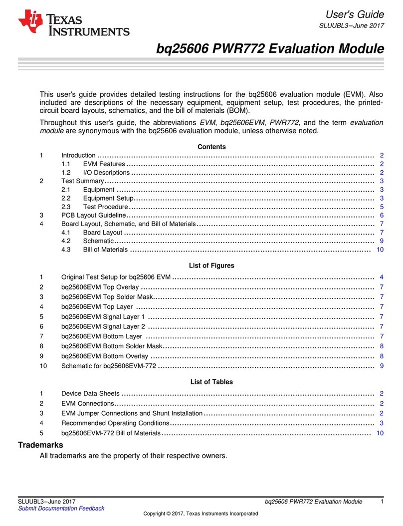 Texas Instruments bq25606 User manual